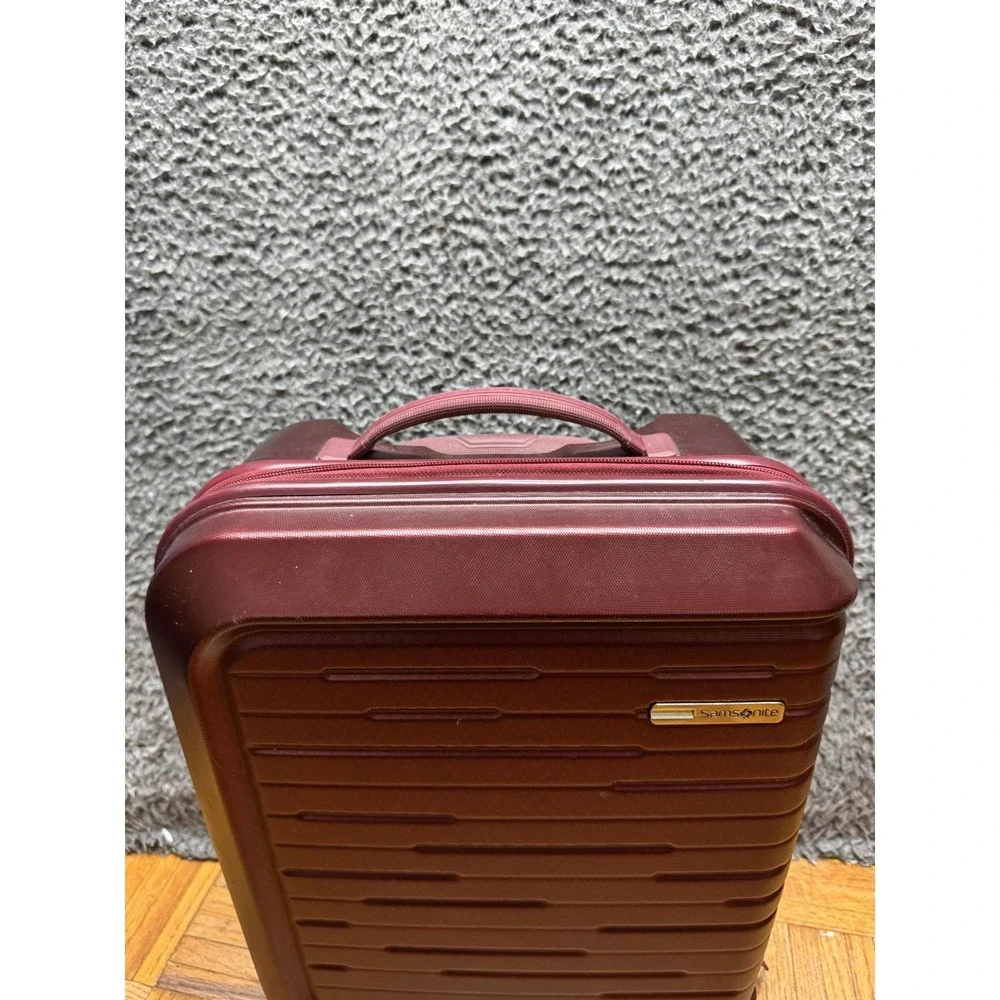 Samsonite Silhouette 16‎ Hardside Spinner Under-Seat Wheeled Luggage Burgundy